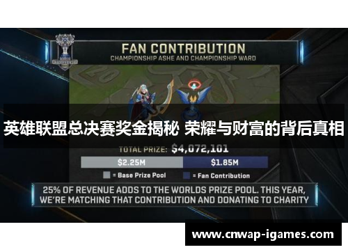 英雄联盟总决赛奖金揭秘 荣耀与财富的背后真相 英雄联盟总决赛奖金揭秘 荣耀与财富的背后真相