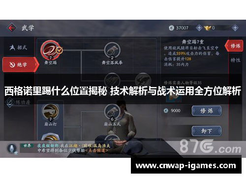 西格诺里踢什么位置揭秘 技术解析与战术运用全方位解析 西格诺里踢什么位置揭秘 技术解析与战术运用全方位解析